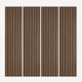 4 x Akustikpaneele aus Holz 240x60cm für Wand Design Dunkles Nussbaum Kover-NS Aktion