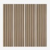 4 x Akustikpaneele aus Holz Nussbaum 240x60cm für Wand Kover-W Aktion