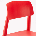 Schwarz Rund Tisch und 2 Stühle Farbiges Polypropylen-Innenmastenset Barcellona Cosmopolitan