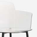 Transparenter Stuhl mit Armlehnen und Holzbeinen Suntree Modell