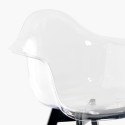 Moderne Transparente Polycarbonat Sessel mit Holzbeinen Arinor Kosten