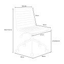 Zolder Light Bürostuhl Design Verstellbar Ergonomisch Weiß Gewebe  Angebot