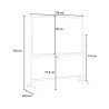 Weiße doppelseitige Magnettafel 120x90cm mit Rollen Albert L Eigenschaften
