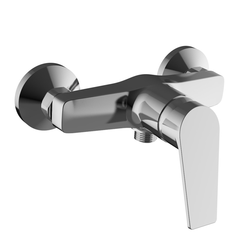 Moderner Außenmischer Einhebelarmatur chrom für Badewanne und Dusche Kalos Aktion Moderner Außenmischer Einhebelarmatur chrom für Badewanne und Dusche Kalos Aktion