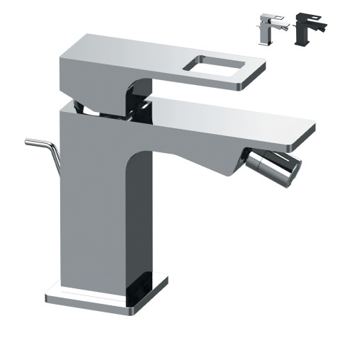 Einhebelmischer Bidetarmatur in Mattschwarz Chrom Prestige Aktion
