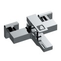 Einhebel-Badewannenarmatur mit Umsteller in schwarz matt verchromt Prestige Angebot