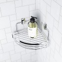 Eckablage Dusche Badezimmer Regal aus verchromtem Stahl Compact Verkauf