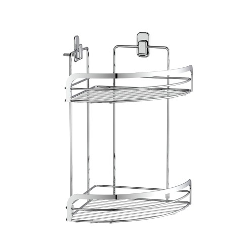 Eck-Duschablage aus Stahl, zweistufig, für Badezimmer Compact Aktion