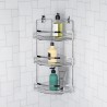 Duschablage Ecke mit drei Ebenen, verchromter Stahl, Modell Compact Verkauf