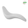 Moderner Liegestuhl Sirio aus weißem Polyethylen für Pool & Garten Angebot