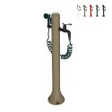 Gartenbrunnen als Säule mit flexiblem Schlauch und 8-fach Spritzpistole Acqua Pro Aktion
