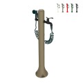 Gartenbrunnen als Säule mit flexiblem Schlauch und 8-fach Spritzpistole Acqua Pro Aktion