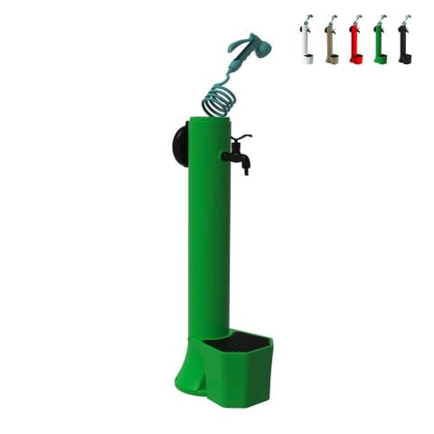 Gartenbrunnen Außenbereich mit Schlauch, Pistole und Eimer Tritone Pro Aktion