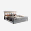 Bett 160x200 mit USB Anschluss und LED-Beleuchtung Moderner Stil Courier Rabatte