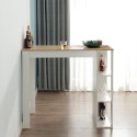 moderner hoher Tisch für Barhocker mit Regalen Küchen Charmes 
