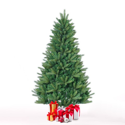 Künstlicher grüner Weihnachtsbaum 180cm realistischer Wengen-Effekt Aktion