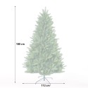 Künstlicher grüner Weihnachtsbaum 180cm realistischer Wengen-Effekt Rabatte