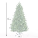 künstlicher Weihnachtsbaum 210cm hoch klassisch grün Fake Zweige Melk Rabatte