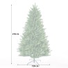Weihnachtsbaum 210cm hoch klassisch grün künstlich Fake-Zweige Melk Rabatte