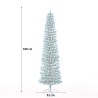Künstlicher schlanker Schneetannenbaum Mikkeli 180 cm grün Rabatte