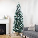 Weihnachtsbaum 180 cm verschneiter grüner geschmückt mit Poyakonda Kappen Verkauf