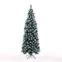 Weihnachtsbaum 180 cm verschneiter grüner geschmückt mit Poyakonda Kappen Rabatte