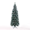 Weihnachtsbaum 180 cm verschneiter grüner geschmückt mit Poyakonda Kappen Rabatte