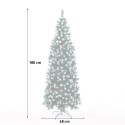 Weihnachtsbaum 180 cm verschneiter grüner geschmückt mit Poyakonda Kappen Katalog