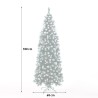 Weihnachtsbaum 180 cm verschneiter grüner geschmückt mit Poyakonda Kappen Katalog