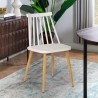 Stuhl für Küche Esszimmer aus Polypropylen im klassischen Stil Toutou Lagerbestand