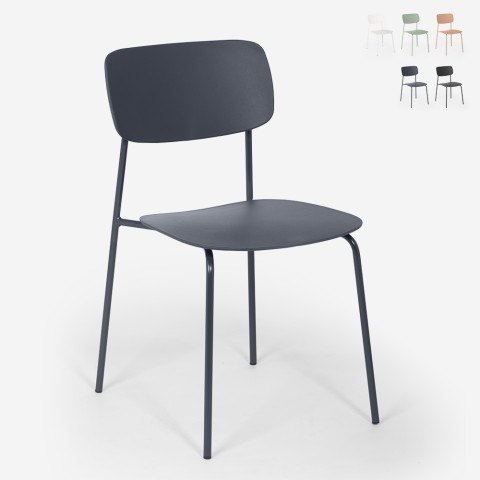 Stuhl aus Polypropylen und Metall Esszimmer, modernes Design Josy Aktion