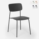 Stuhl aus Polypropylen und Metall Esszimmer, modernes Design Josy Verkauf