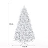 Künstlicher verschneiter Weihnachtsbaum mit Zapfen 180 cm Faaborg Katalog