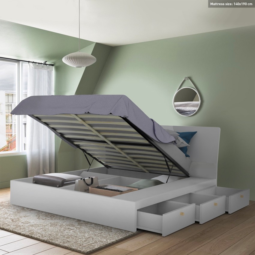  Steyr: Doppelbett Stauraum Hochklappbar modernes Design 