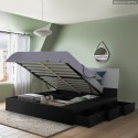 Doppelbett 160x190 cm Bett mit Stauraum Schubkasten modernes Design Steyr 