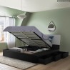 Doppelbett 160x190 cm Bett mit Stauraum Schubkasten modernes Design Steyr 