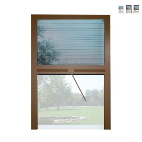 Universelles Plissee-Schiebemückennetz 135x160cm für Fenster Melodie XL Aktion