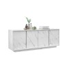 Moderne Design-Kommode mit 4 Türen in Marmoroptik 180x43x79cm Athens Auswahl