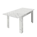 Moderner ausziehbarer Esstisch in Marmor-Optik 90x137-185cm Auris Auswahl