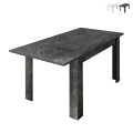 Moderner ausziehbarer Esstisch in Marmor-Optik 90x137-185cm Auris Aktion