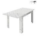 Moderner ausziehbarer Esstisch in Marmor-Optik 90x137-185cm Auris Verkauf