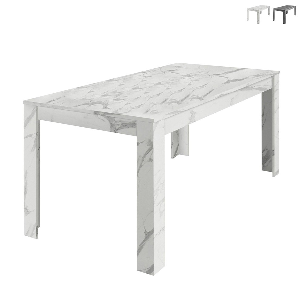 Esstisch 180x90cm modern Marmoroptik Excelsior