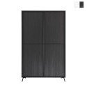 Moderner 4-türiger Schrank, hohe Anrichte Wohnzimmer 104x174cm Perham Aktion