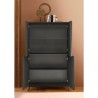 Moderner 4-türiger Schrank, hohe Anrichte Wohnzimmer 104x174cm Perham Modell