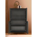 Moderner 4-türiger Schrank, hohe Anrichte Wohnzimmer 104x174cm Perham Maße