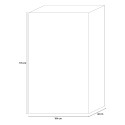 Moderner 4-türiger Schrank, hohe Anrichte Wohnzimmer 104x174cm Perham Kauf