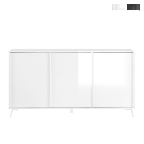 Moderne Anrichte Thilot mit 3 Türen für das Wohnzimmer, 156x84cm Aktion