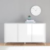 Moderne Anrichte Thilot mit 3 Türen für das Wohnzimmer, 156x84cm Angebot