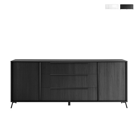 Moderne Anrichte 205cm mit 3 Schubladen und 2 Türen für Wohnzimmer Solut Aktion