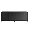 Moderner Design Buffetschrank Orival mit 4 Türen für Küche und Wohnzimmer, 205x40cm Lagerbestand